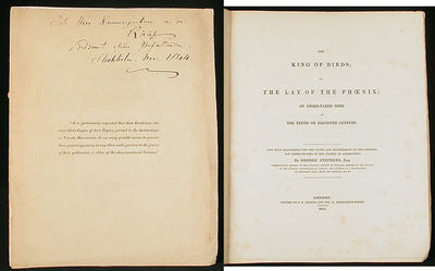 The king of birds; or, the lay of the Phœnix; an…