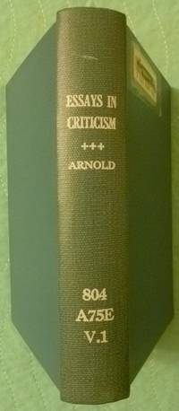 cover of Essays in Criticism: First Series