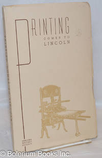 cover of Printing comes to Lincoln