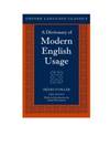 A Dictionary Of Modern English Usage