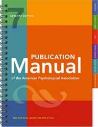 Publication Manual of the American Psychological Association by American Psychological Association - 2019-10-01