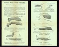 Handbill Advertisement for Levis Metallic Splints