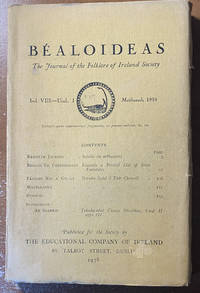 Bealoideas; The Journal of The Folklore of Ireland Society