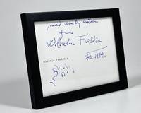 Original autograf med tegning.