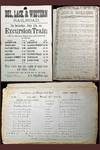 Delaware, Lackawanna & Western Rail-Road Employee Timetables, Rules & Regulations, etc. and Ledger of specifics on all Trips