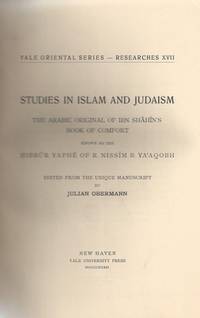 THE ARABIC ORIGINAL OF IBN SHAHIN'S BOOK OF COMFORT, KNOWN AS THE HIBBUR YAPHE OF R. NISSIM...