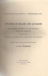 THE ARABIC ORIGINAL OF IBN SHAHIN'S BOOK OF COMFORT, KNOWN AS THE HIBBUR YAPHE OF R. NISSIM B....