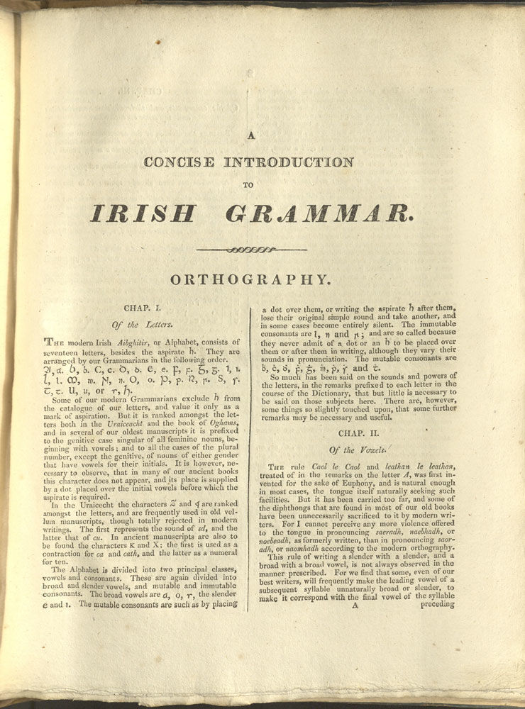 An IrishEnglish Dictionary, by O'REILLY Edward 17651830 First