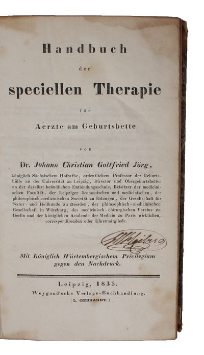 Handbuch der speciellen Therapie für Aerzte am Geburtsbette. (photo 2)