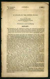 In Senate of the United States. February 28, 1843. Submitted, and ordered to be printed. Mr. Berrien made the following Report: The Committee on the Judiciary to whom was referred the memorial of the 1st municipality of the city of New Orleans praying that they be put in possession of a square of ground situated in said city, and now in possession of the Government of the United States..