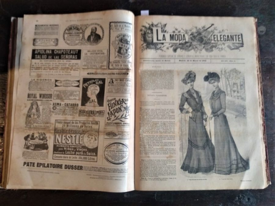 La Moda Elegante. Periódico Especial de Señoras y Señoritas, indispensable  en toda casa de familia.. Año LXI. Números 1 - 48.
