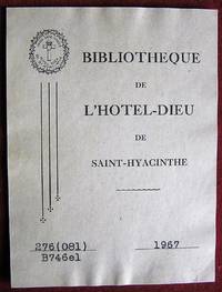 image of Ex-libris Québec. L'Hôtel Dieu de Saint-Hyacinthe