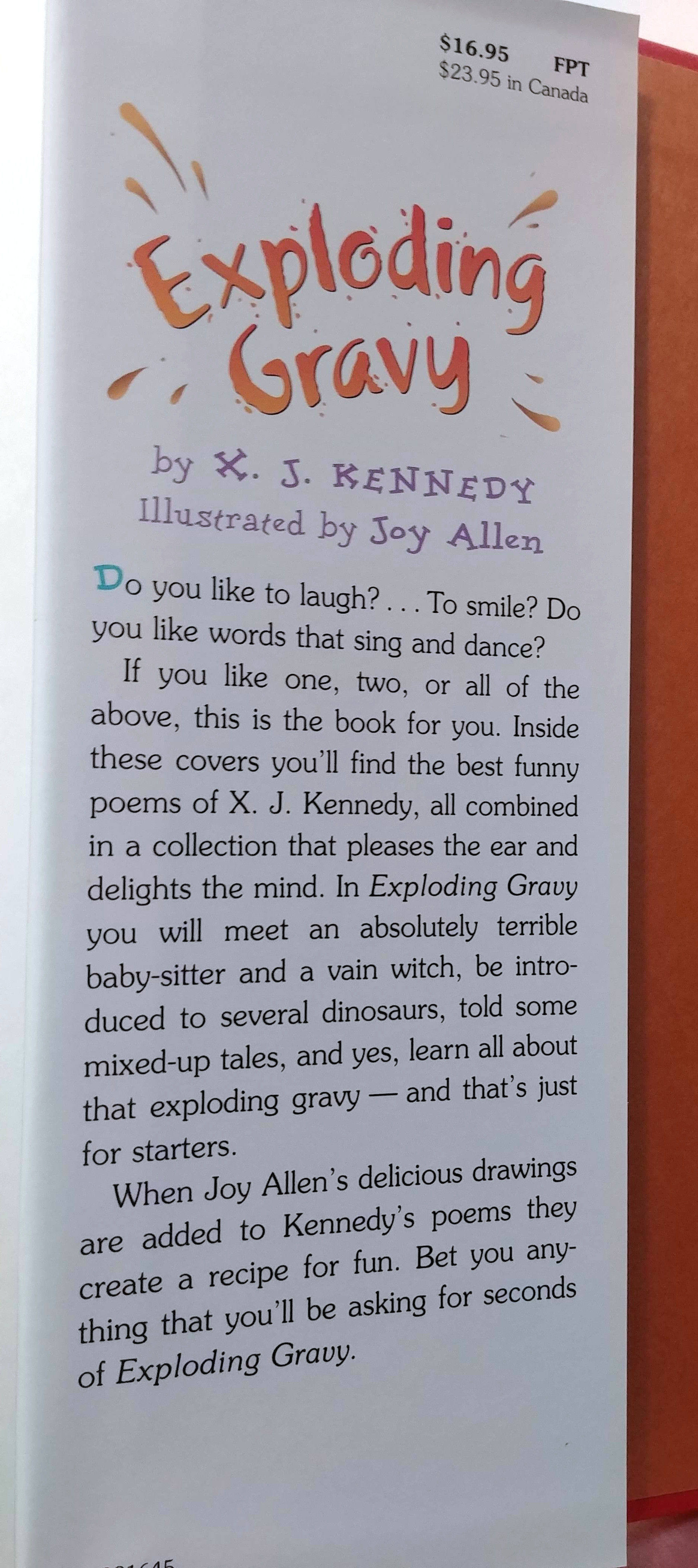 Exploding Gravy: Poems to Make You Laugh by Kennedy, X J | Search for ...
