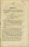 Report of a select committe [sic] on a petition of the Berkshire Association for the Promotion [of] Agriculture and Manufactures. February 21, 1817. Read, and ordered to lie upon the table