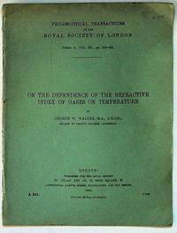 On the Dependence of the Refractive Index of Gases on Temperature. Philosophical Transactions of the Royal Society of London, Series A, Vol. 201, pp. 435-455