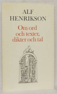 Om ord och texter, dikter och tal.