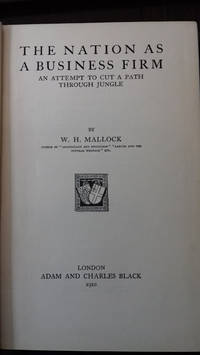 The Nation as a Business Firm by W H Mallock - Hardcover - from Byre Books (SKU: BYB4069)
