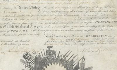 President John Tyler Appoints a Commander in the Navy Who Had Captained a Ship in the Famed Wilkes Expedition