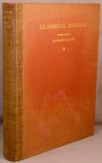 image of Classical Studies, Presented to Edward Capps on His Seventieth Birthday.