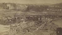 Five Cabinet Card Photographs of the Aftermath of the Fire in Lebanon, New Hampshire, 1887