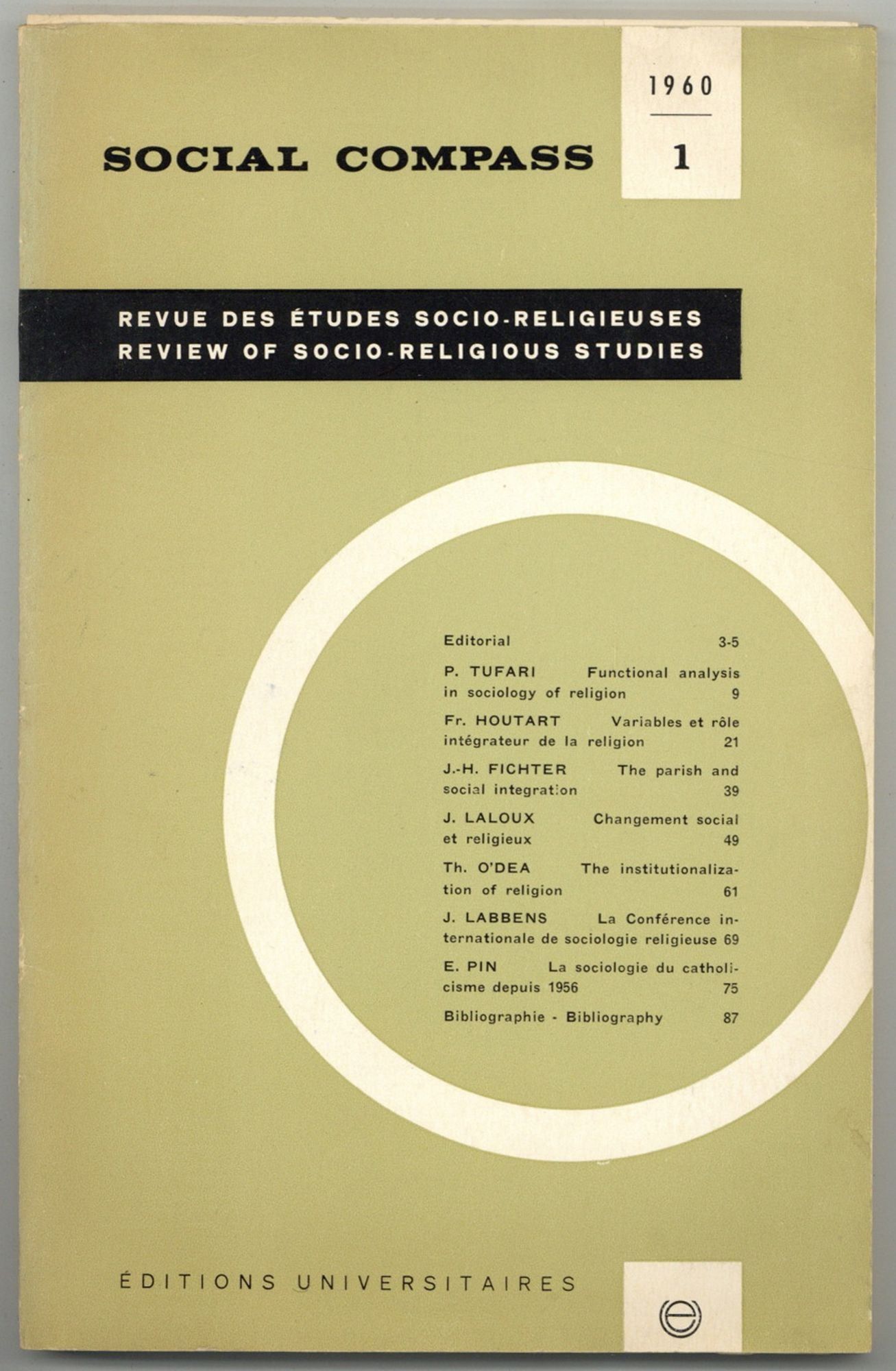 Social Compass: Review of Socio-Religous Studies –