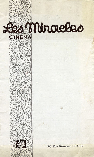 Les Miracles Cinema. Softcover/Paperback. Near Fine. Paris: Les Miracles Cinema, . Vintage original ...