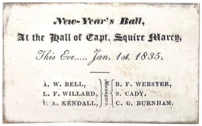 1835 New-Year's Ball Invitation
