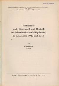 Fortschritte in der Systematik und Floristik der…
