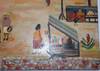 View Image 4 of 7 for  Oil Painting on Board of a Rural Balkan Village Square with a Few Vendor Stalls and People Here and... Inventory #20214