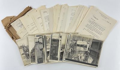 [Collection of Original Photographs Documenting Construction of the Panama Canal, with Later Military Documents Related to Major William C. Foote's Service with the Coast Artillery Corps]