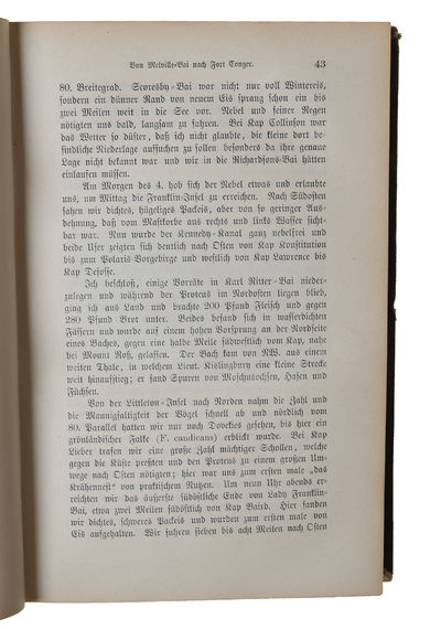Drei Jahre im hohen Norden. Die Lady Franklin=Bai=Expedition in den Jahren 1881-1884. Einzig autorisierte deutsche Ausgabe. Aus dem Englischen von Reinhold Teuscher. Mit zahlreichen Illustrationen, nebst Karten und Plänen. (photo 5)