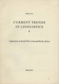 Iran and Afghanistan (Reprint from Current Trends in Linguistics 6 : Linguistics in South West Asia and North Africa, 1971) de Yar-Shater, Ehsan - 1971