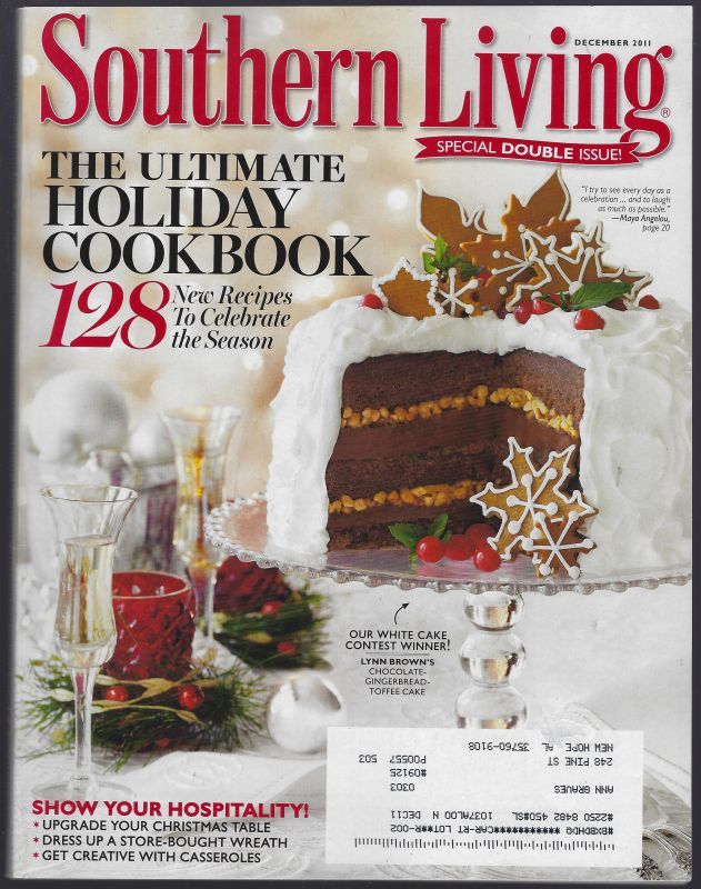 SOUTHERN LIVING MAGAZINE DECEMBER 2011