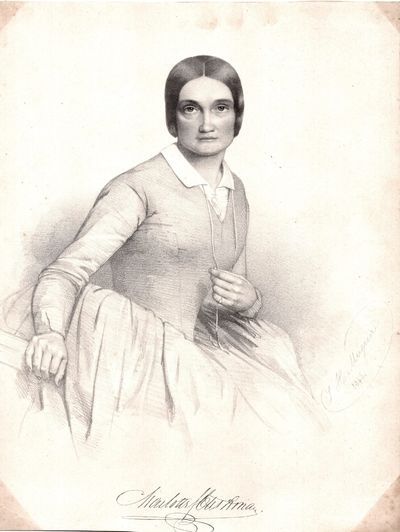 [Marvelous Portrait of Early American Stage Phenomenon Charlotte Cushman]