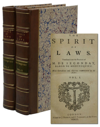The Spirit of Laws by Montesquieu, Charles de Secondat, Baron de