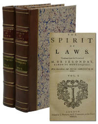 The Spirit of Laws by Montesquieu, Charles de Secondat, Baron de