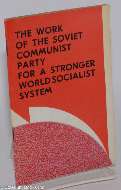 Moscow: Novosti Press Agency Publishing House, 1971. Pamphlet. 95p., stapled wraps, 4.25x6.5 inches,...