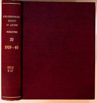 The Library: A Quarterly Review of Bibliography Fourth Series Volume XX