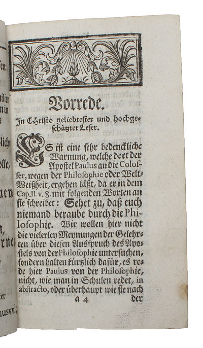 Vernunft und Schrifft In ihrer Ordnung, In denen Wichtigsten Lehre (...). (photo 3)