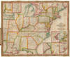 MITCHELL'S TRAVELLERS GUIDE THROUGH THE UNITED STATES. A MAP OF THE ROADS, DISTANCES, STEAM BOAT & CANAL ROUTES &c.
