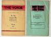 The Voice: A Quarterly Magazine of Verse (2 ISSUES)