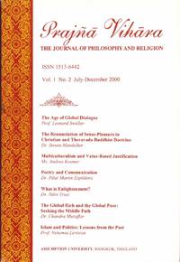 PRAJNA VIHARA The Journal of Philosopy and Religion Volume 1 Number 2  July-December 2000