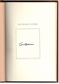 On Human Nature. by WILSON, Edward O. [E. O. Wilson] - 1978.