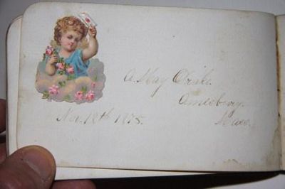 Autograph Album with Inscription and Poem by John Greenleaf Whittier Dated 1875