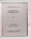 The Library of Jerome Kern. New York City. Part One A-J [and] Part Two J-Z