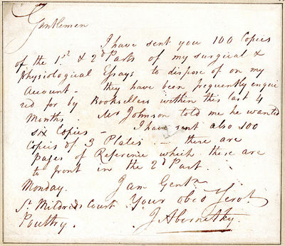 Autograph letter signed