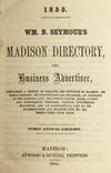 Wm. N. Seymour's Madison Directory and Business Advertiser