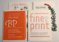 image of Fine Print : a Review for the Arts of the Book (1981 Quarterly Set) Vol 7, Nos 1 - 4
