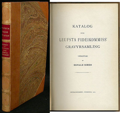 Katalog öfver Leufsta fideikommiss’ gravyrsamling.