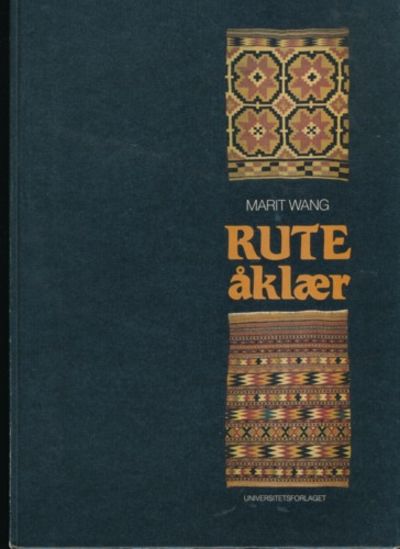 Ruteåklær. Bidrag til en karakteristikk, ordning…